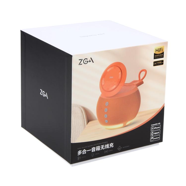 Loa Bluetooth đa năng ZGA WX08 15W, sạc không dây cho điện thoại và đồng hồ, WX08