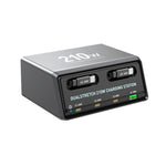 Trạm sạc đa cổng để bàn 6 trong 1 công suất 210W WXL-60E với cáp kéo dài đôi tích hợp, WXL-60E