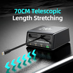 Trạm sạc đa cổng để bàn 6 trong 1 công suất 210W WXL-60E với cáp kéo dài đôi tích hợp, WXL-60E