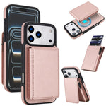 Ốp lưng điện thoại giả da phong cách retro có thể tháo rời, túi đựng thẻ bật lò xo, nam châm và RFID, cho iPhone 17e / 16e, iPhone 17 Pro Max, iPhone 17 Pro, iPhone 15 Plus, iPhone 15, iPhone 14 Plus, iPhone 14 / 13, iPhone 12 / 12 Pro