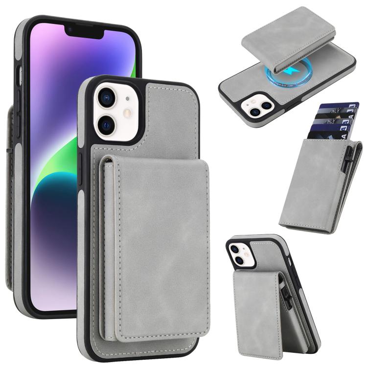 Ốp lưng điện thoại giả da phong cách retro có thể tháo rời, túi đựng thẻ bật lò xo, nam châm và RFID, cho iPhone 17e / 16e, iPhone 17 Pro Max, iPhone 17 Pro, iPhone 15 Plus, iPhone 15, iPhone 14 Plus, iPhone 14 / 13, iPhone 12 / 12 Pro
