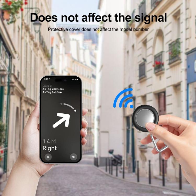 Ốp bảo vệ chống nước kín hoàn toàn XDcase có móc, cho AirTag thế hệ 2 / thế hệ 1