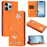 Ốp lưng điện thoại bằng da thuần chay đính kim cương hình cô gái múa ba-lê có RFID, cho iPhone 17e / 16e, iPhone 17 Pro Max, iPhone 17 Pro, iPhone 17, iPhone Air, iPhone 16 Pro Max