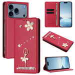 Ốp lưng điện thoại bằng da thuần chay đính kim cương hình cô gái múa ba-lê có RFID, cho iPhone 17e / 16e, iPhone 17 Pro Max, iPhone 17 Pro, iPhone 17, iPhone Air, iPhone 16 Pro Max