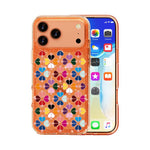 Ốp lưng điện thoại họa tiết trái tim đỏ pha lê lấp lánh, cho iPhone 17 Pro Max, iPhone 17 Pro