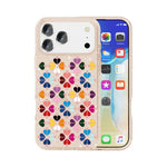 Ốp lưng điện thoại họa tiết trái tim đỏ pha lê lấp lánh, cho iPhone 17 Pro Max, iPhone 17 Pro