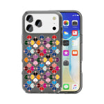 Ốp lưng điện thoại họa tiết trái tim đỏ pha lê trong suốt, cho iPhone 17 Pro Max, iPhone 17 Pro