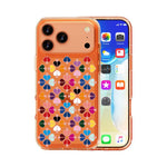 Transparent Crystal Red Heart Pattern Phone Case, For iPhone 18 Pro / 17 Pro, For iPhone 18 Pro Max / 17 Pro Max