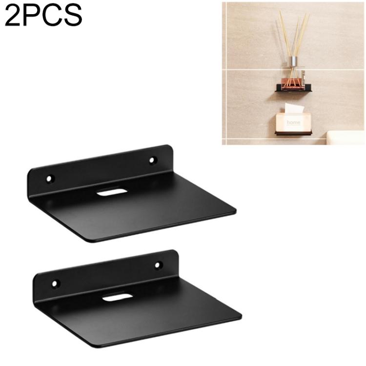 Kệ lưu trữ vuông acrylic nhỏ treo tường, giá trưng bày, gói đơn, 2 cái/gói