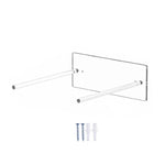 Kệ lưu trữ mũ cao bồi acrylic trong suốt treo tường, giá trưng bày mũ nón, gói đơn, 2 cái/gói