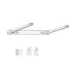 Kệ lưu trữ mũ cao bồi acrylic trong suốt ba lỗ điều chỉnh treo tường, gói đơn, 2 cái/gói