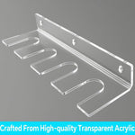 Bộ 2 cái kệ trưng bày gậy bóng chày và bóng chày acrylic trong suốt treo tường