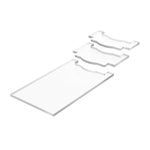 Bộ đệm chống trượt bảo vệ đồ nội thất acrylic trong suốt, bộ đơn/gói, bộ đôi/gói