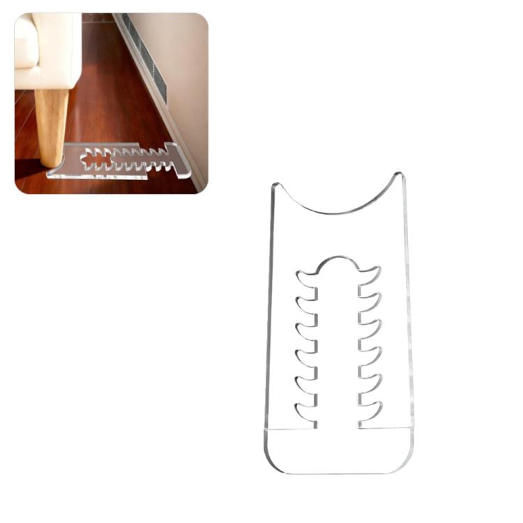 Bộ đệm bảo vệ chống trượt bằng acrylic trong suốt điều chỉnh được cho đồ nội thất, bộ đơn/gói, bộ đôi/gói