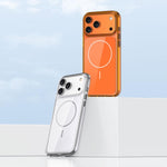 Ốp lưng điện thoại PC trong suốt chống sốc từ tính, dành cho iPhone 17 Pro Max, dành cho iPhone 17 Pro