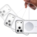 Ốp lưng điện thoại PC trong suốt chống sốc từ tính, dành cho iPhone 17 Pro Max, dành cho iPhone 17 Pro