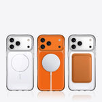Ốp lưng điện thoại PC trong suốt chống sốc từ tính, dành cho iPhone 17 Pro Max, dành cho iPhone 17 Pro