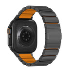 Dây đồng hồ hợp kim titan silicone một hạt khóa nam châm, dành cho Apple Watch 46mm / 49mm / 45mm / 44mm, dành cho Apple Watch 42mm / 41mm / 40mm / 38mm