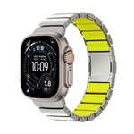 Dây đồng hồ hợp kim titan silicone một hạt khóa nam châm, dành cho Apple Watch 46mm / 49mm / 45mm / 44mm, dành cho Apple Watch 42mm / 41mm / 40mm / 38mm