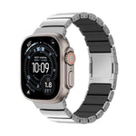 Dây đồng hồ hợp kim titan silicone một hạt khóa nam châm, dành cho Apple Watch 46mm / 49mm / 45mm / 44mm, dành cho Apple Watch 42mm / 41mm / 40mm / 38mm