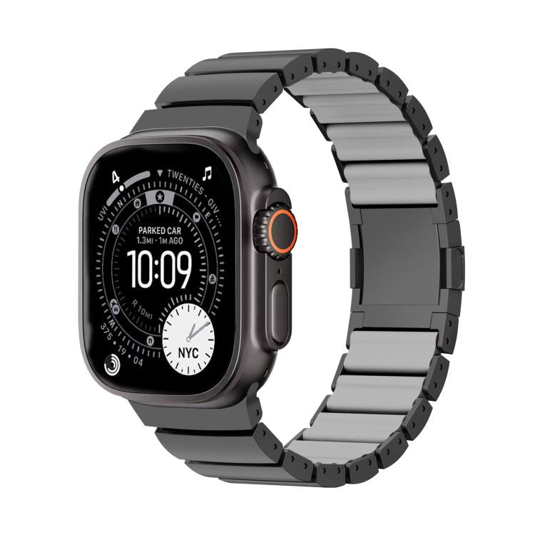 Dây đồng hồ hợp kim titan silicone một hạt khóa nam châm, dành cho Apple Watch 46mm / 49mm / 45mm / 44mm, dành cho Apple Watch 42mm / 41mm / 40mm / 38mm