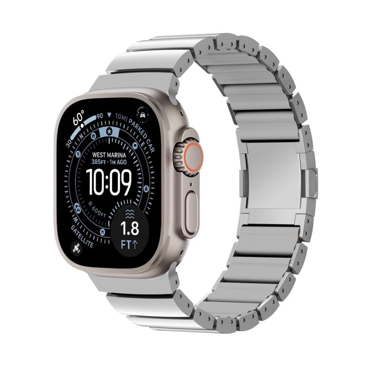 Dây đồng hồ hợp kim titan silicone một hạt khóa nam châm, dành cho Apple Watch 46mm / 49mm / 45mm / 44mm, dành cho Apple Watch 42mm / 41mm / 40mm / 38mm