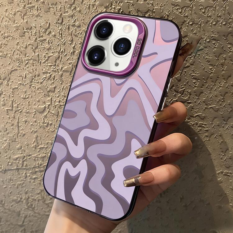 Bao điện thoại PC 2 trong 1 họa tiết sọc sóng mờ IMD, dành cho iPhone 11, iPhone 11 Pro, iPhone X / XS, iPhone XR, iPhone XS Max, iPhone 8 Plus / 7 Plus