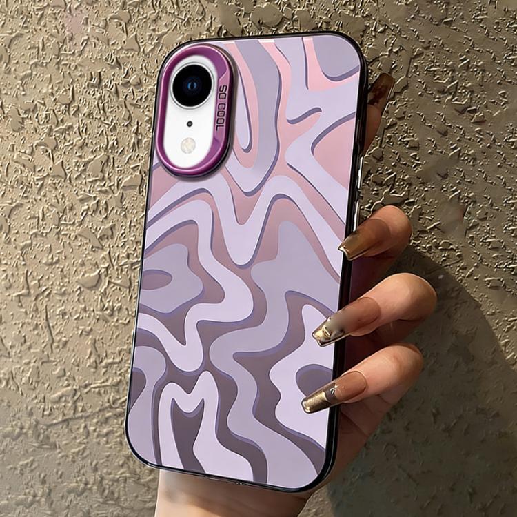 Bao điện thoại PC 2 trong 1 họa tiết sọc sóng mờ IMD, dành cho iPhone 11, iPhone 11 Pro, iPhone X / XS, iPhone XR, iPhone XS Max, iPhone 8 Plus / 7 Plus