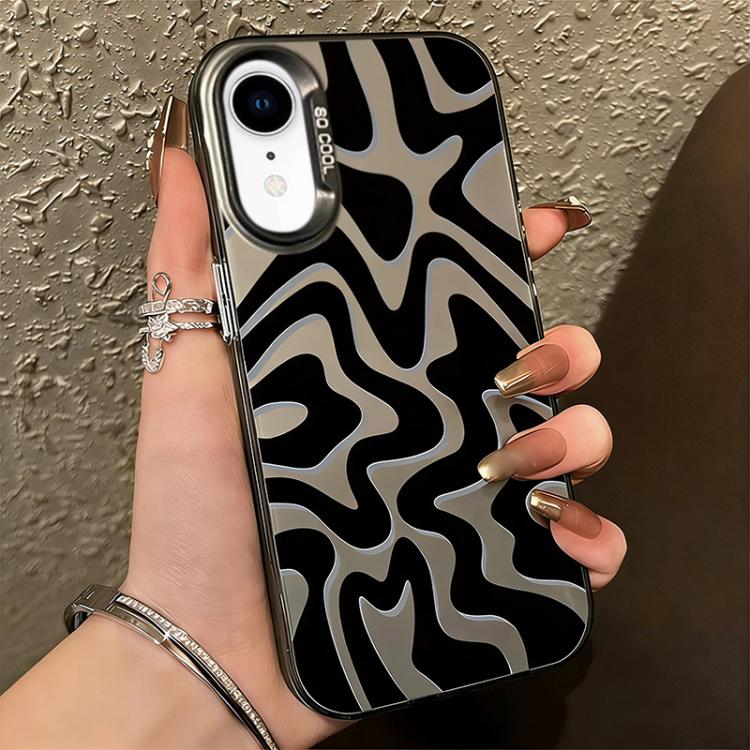 Bao điện thoại PC 2 trong 1 họa tiết sọc sóng mờ IMD, dành cho iPhone 11, iPhone 11 Pro, iPhone X / XS, iPhone XR, iPhone XS Max, iPhone 8 Plus / 7 Plus