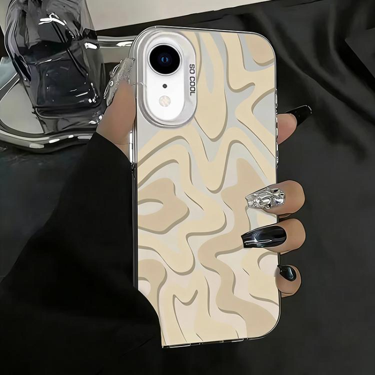 Bao điện thoại PC 2 trong 1 họa tiết sọc sóng mờ IMD, dành cho iPhone 11, iPhone 11 Pro, iPhone X / XS, iPhone XR, iPhone XS Max, iPhone 8 Plus / 7 Plus
