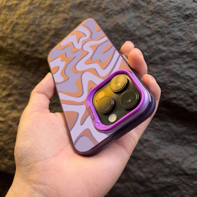 Bao điện thoại PC 2 trong 1 họa tiết sọc sóng mờ IMD, dành cho iPhone 11, iPhone 11 Pro, iPhone X / XS, iPhone XR, iPhone XS Max, iPhone 8 Plus / 7 Plus