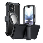 Ốp lưng điện thoại acrylic phủ toàn bộ có nam châm kèm kẹp sau, dành cho iPhone 17 Pro Max, dành cho iPhone 17 Pro, dành cho iPhone 17, dành cho iPhone Air, dành cho iPhone 16 Pro Max, dành cho iPhone 16 Pro