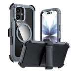 Ốp lưng điện thoại acrylic phủ toàn bộ có nam châm kèm kẹp sau, dành cho iPhone 17 Pro Max, dành cho iPhone 17 Pro, dành cho iPhone 17, dành cho iPhone Air, dành cho iPhone 16 Pro Max, dành cho iPhone 16 Pro
