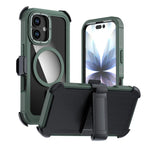 Ốp lưng điện thoại acrylic phủ toàn bộ có nam châm kèm kẹp sau, dành cho iPhone 17 Pro Max, dành cho iPhone 17 Pro, dành cho iPhone 17, dành cho iPhone Air, dành cho iPhone 16 Pro Max, dành cho iPhone 16 Pro