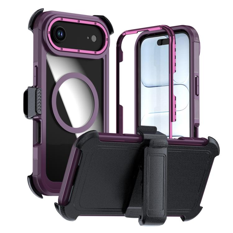 Ốp lưng điện thoại acrylic phủ toàn bộ có nam châm kèm kẹp sau, dành cho iPhone 17 Pro Max, dành cho iPhone 17 Pro, dành cho iPhone 17, dành cho iPhone Air, dành cho iPhone 16 Pro Max, dành cho iPhone 16 Pro