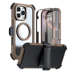 Ốp lưng điện thoại acrylic phủ toàn bộ có nam châm kèm kẹp sau, dành cho iPhone 17 Pro Max, dành cho iPhone 17 Pro, dành cho iPhone 17, dành cho iPhone Air, dành cho iPhone 16 Pro Max, dành cho iPhone 16 Pro