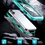 Ốp lưng điện thoại acrylic phủ toàn bộ có nam châm kèm kẹp sau, dành cho iPhone 16 Plus, dành cho iPhone 16, dành cho iPhone 15 Pro Max, dành cho iPhone 15 Pro, dành cho iPhone 15 Plus / 14 Plus, dành cho iPhone 15