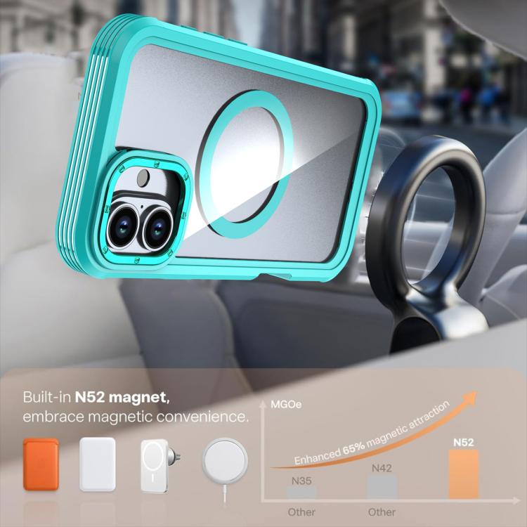 Ốp lưng điện thoại acrylic phủ toàn bộ có nam châm kèm kẹp sau, dành cho iPhone 16 Plus, dành cho iPhone 16, dành cho iPhone 15 Pro Max, dành cho iPhone 15 Pro, dành cho iPhone 15 Plus / 14 Plus, dành cho iPhone 15