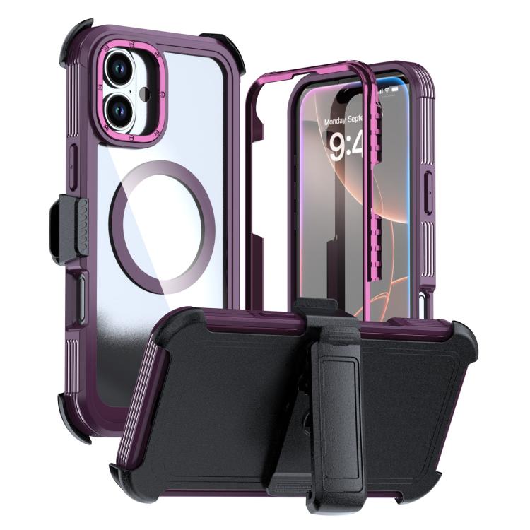 Ốp lưng điện thoại acrylic phủ toàn bộ có nam châm kèm kẹp sau, dành cho iPhone 16 Plus, dành cho iPhone 16, dành cho iPhone 15 Pro Max, dành cho iPhone 15 Pro, dành cho iPhone 15 Plus / 14 Plus, dành cho iPhone 15
