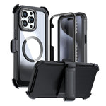 Ốp lưng điện thoại acrylic phủ toàn bộ có nam châm kèm kẹp sau, dành cho iPhone 16 Plus, dành cho iPhone 16, dành cho iPhone 15 Pro Max, dành cho iPhone 15 Pro, dành cho iPhone 15 Plus / 14 Plus, dành cho iPhone 15