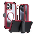 Ốp lưng điện thoại acrylic phủ toàn bộ có nam châm kèm kẹp sau, dành cho iPhone 16 Plus, dành cho iPhone 16, dành cho iPhone 15 Pro Max, dành cho iPhone 15 Pro, dành cho iPhone 15 Plus / 14 Plus, dành cho iPhone 15