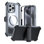 Ốp lưng điện thoại acrylic phủ toàn bộ có nam châm kèm kẹp sau, dành cho iPhone 16 Plus, dành cho iPhone 16, dành cho iPhone 15 Pro Max, dành cho iPhone 15 Pro, dành cho iPhone 15 Plus / 14 Plus, dành cho iPhone 15