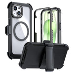 Ốp lưng điện thoại acrylic phủ toàn bộ có nam châm kèm kẹp sau, dành cho iPhone 16 Plus, dành cho iPhone 16, dành cho iPhone 15 Pro Max, dành cho iPhone 15 Pro, dành cho iPhone 15 Plus / 14 Plus, dành cho iPhone 15
