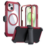 Ốp lưng điện thoại acrylic phủ toàn bộ có nam châm kèm kẹp sau, dành cho iPhone 16 Plus, dành cho iPhone 16, dành cho iPhone 15 Pro Max, dành cho iPhone 15 Pro, dành cho iPhone 15 Plus / 14 Plus, dành cho iPhone 15