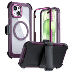 Ốp lưng điện thoại acrylic phủ toàn bộ có nam châm kèm kẹp sau, dành cho iPhone 16 Plus, dành cho iPhone 16, dành cho iPhone 15 Pro Max, dành cho iPhone 15 Pro, dành cho iPhone 15 Plus / 14 Plus, dành cho iPhone 15