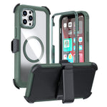 Ốp lưng điện thoại acrylic phủ toàn bộ có nam châm kèm kẹp sau, dành cho iPhone 12 Pro Max