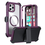 Ốp lưng điện thoại acrylic phủ toàn bộ có nam châm kèm kẹp sau, dành cho iPhone 12 Pro Max
