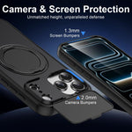 ShellGod Magnetic Rotation Holder Lens Shield PC TPU Hybrid Phone Case, For iPhone 18 Pro / 17 Pro, For iPhone 18 Pro Max / 17 Pro Max
