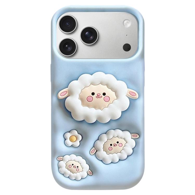 Ốp lưng điện thoại silicone chống sốc, bảo vệ toàn diện, có giá đỡ hoạt hình 3D, dành cho iPhone 17 Pro Max, iPhone 17 Pro, iPhone 17, iPhone 16 Pro Max, iPhone 16 Pro, iPhone 16, iPhone 15 Pro Max, iPhone 15 Pro, iPhone 15, iPhone 14