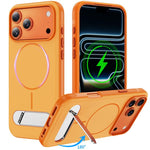 Ốp lưng điện thoại từ tính giả gốc hai màu có giá đỡ, dành cho iPhone 17 Pro Max, iPhone 17 Pro